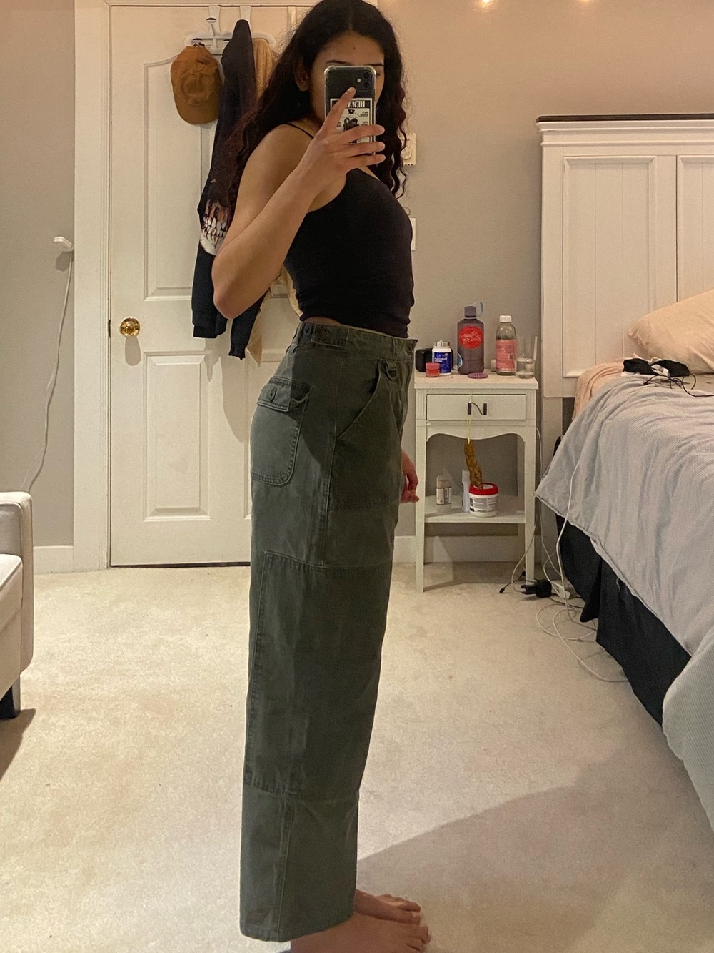 SURPLUS HIGH WAISTED PANTS - KHAKI - Picture 4 of 9